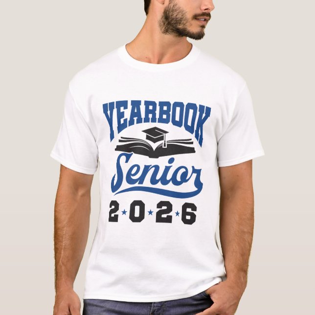 Jahrbuch-Absolvent 2026 T-Shirt (Vorderseite)