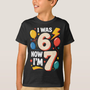 Jahre alt ich 7 Geburtstag 6 7 T-Shirt