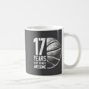 Jahre Basketball Basketball Alt 17. Spieler 17 Smi Kaffeetasse