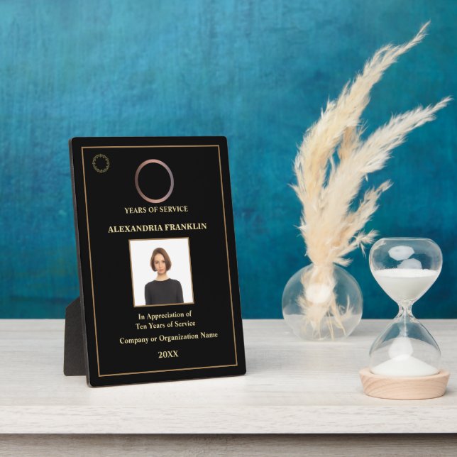 Jahre des Service-Foto-Logos für Mitarbeiter Fotoplatte (Seite)