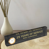 Jahre Service Employee Awards Schreibtisch Name Pl