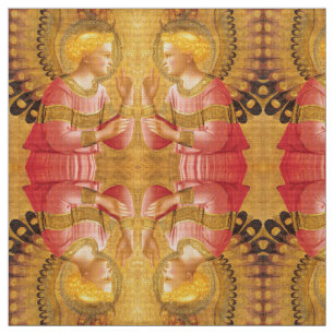 JAHRESANGEL IN GOLD UND PINK STOFF