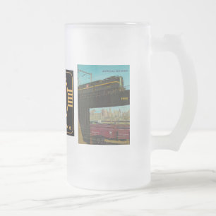 Jahresbericht der Pennsylvania Railroad 1960 Mattglas Bierglas