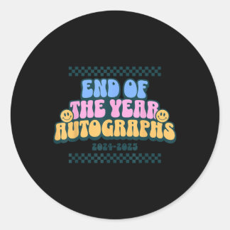 Jahresende 2024-2025 Letzter Tag der Veröffentlich Runder Aufkleber