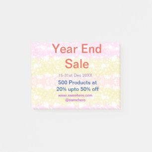 Jahresendverkauf Geschäftspromotion Angebot Hinzuf Post-it Klebezettel