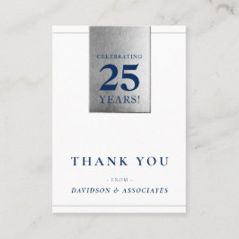 JAHRESGESCHÄFT DER FIRMA Weißmeer Silber Visitenkarte