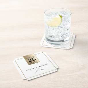 JAHRESGESCHÄFT DER UNTERNEHMEN - Weißgold in schwa Untersetzer