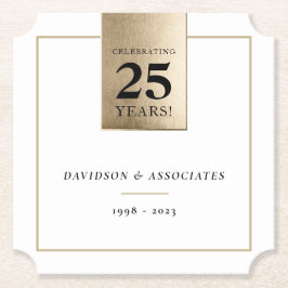 JAHRESGESCHÄFT DER UNTERNEHMEN - Weißgold in schwa Untersetzer