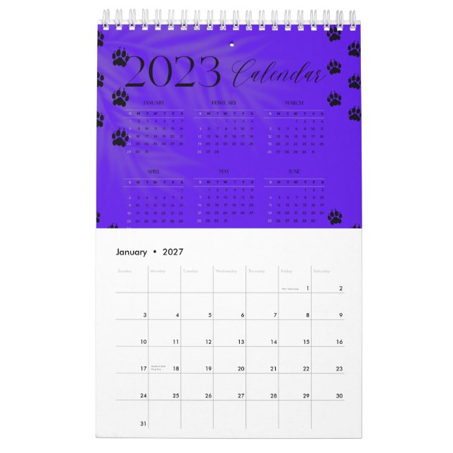 Jahreskalender 2023 kalender (Jan 2027)