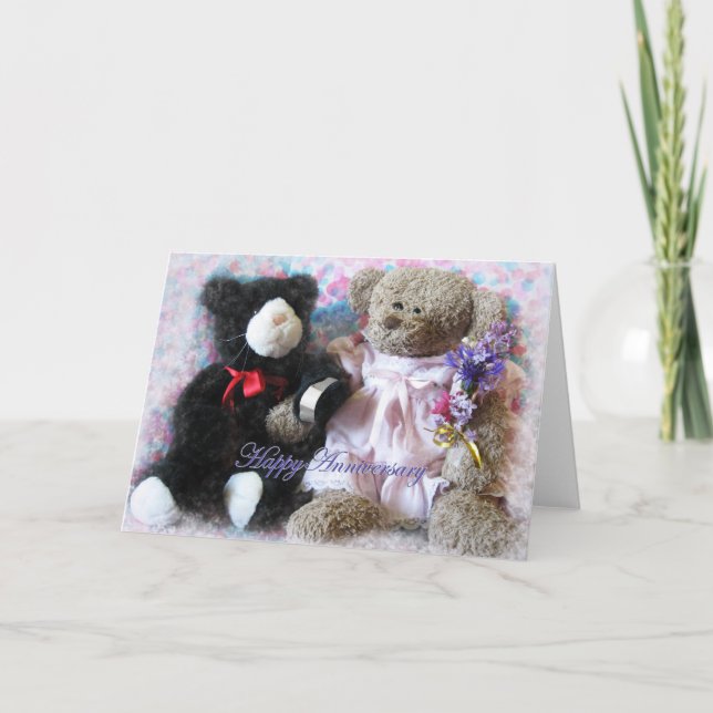 Jahrestag-Bär Karte (Vorderseite)