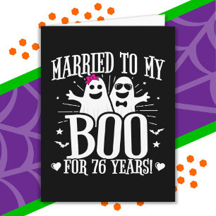 Jahrestag der Hochzeit im Oktober Funny 76 Karte