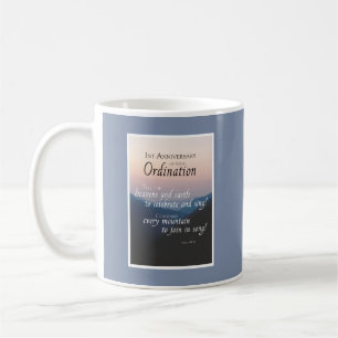 Jahrestag der Ordination Glückwunsch Kaffeetasse