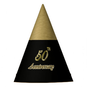 Jahrestag des Gold50. Partyhütchen