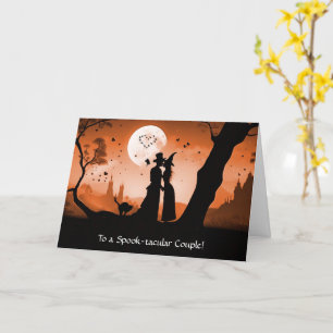 Jahrestag des Halloween-Niedlichen Hexenmeisters Karte