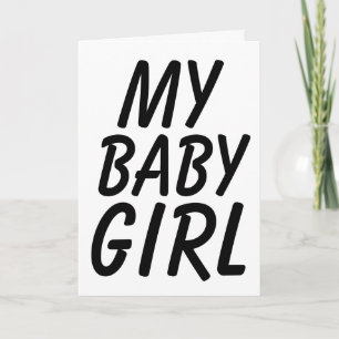 JAHRESTAG FÜR FRAU "MEIN BABYMÄDCHEN" KARTE