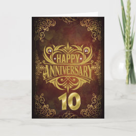 Jahrestag für uns 10 Jahre Einladung