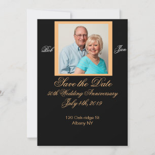 Jahrestag-Karte zum Vormerken Save The Date
