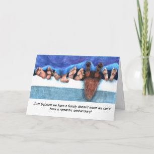 Jahrestag mit Kindern Karte