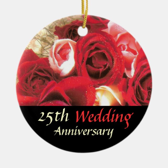 Jahrestags-Andenken Keramikornament (Vorne)