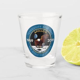 Jahrestags-Auftrag-Flecken-Insignien Apollo 11 50. Schnapsglas