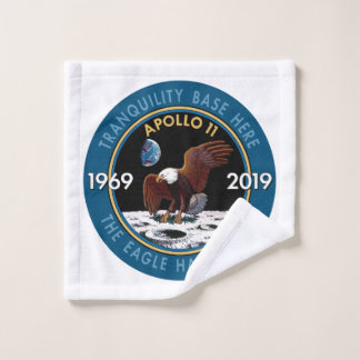 Jahrestags-Auftrag-Flecken-Insignien Apollo 11 50. Waschlappen
