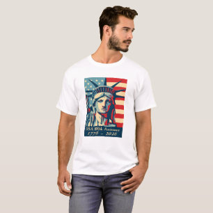 Jahrestags-Freiheitsstatue USA 250. T-Shirt
