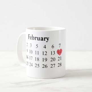 Jahrestags-Geschenk - Kalender u. gravierte Ringe Kaffeetasse