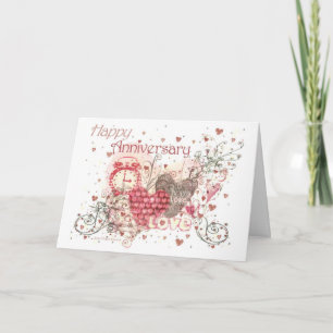 Jahrestags-Gruß-Karte Karte