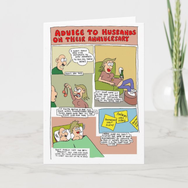 Jahrestags-Karte durch Sam Backhouse Karte (Vorderseite)