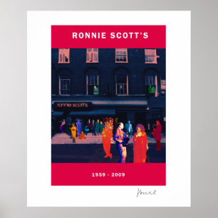 JAHRESTAGS-PLAKAT RONNIE SCOTTS 50. POSTER