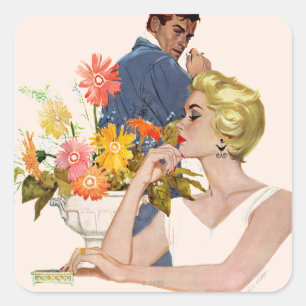 Jahrestags-Streit Quadratischer Aufkleber