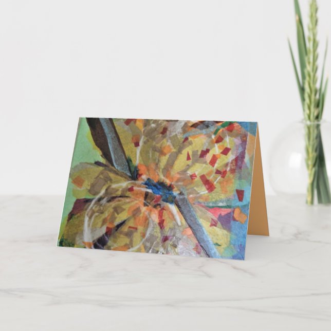 Jahreszeit-abstrakte Kunst Karte (Vorderseite)