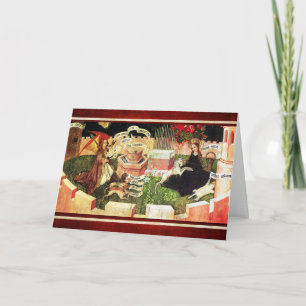 JAHRESZEIT ALS MYSTISCHE HUNT VON UNICORN KARTE