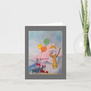 Jahreszeit der Freude Feiertagskarte