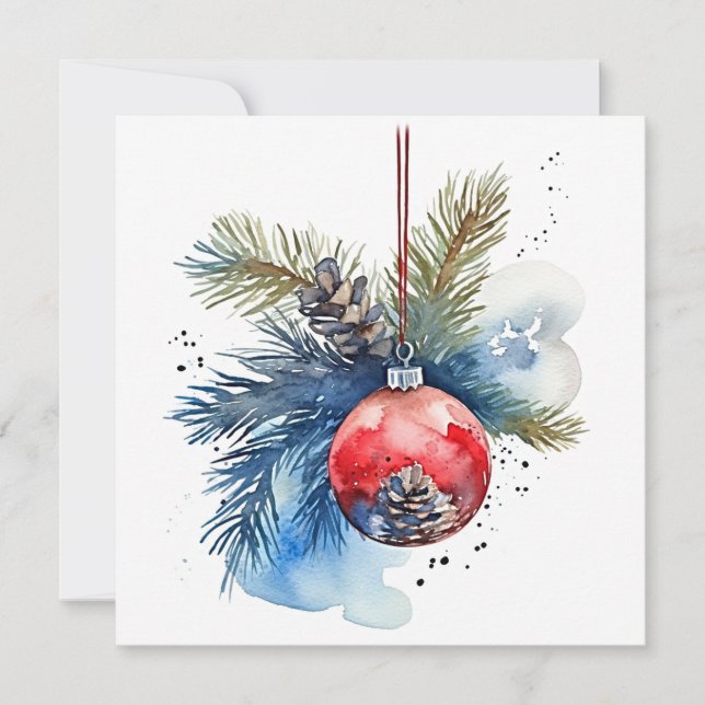 "Jahreszeit der Hoffnung: Weihnachts-Segnungen" Mitteilungskarte (Vorderseite)