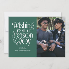 Jahreszeit der Joy Holiday Foto Card Personalisier Einladung