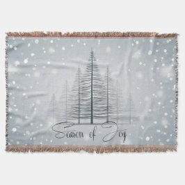 Jahreszeit der Joy Winter Trees Decke