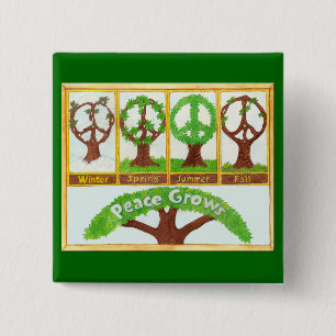 Jahreszeit des Friedens Button