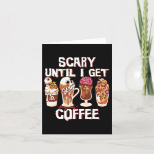 Jahreszeit Latte Fall Halloween Beängstigend, bis Karte