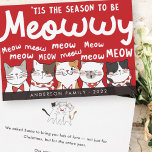 Jahreszeit: Meowwy Funny Niedlich Cats Caroling Feiertagskarte<br><div class="desc">Carol der Katzen. 'Das ist die Jahreszeit,  um miowy zu sein! meow meow meow.. meow meow meow meow MEOW! Abrufbar unter: http://www.zazzle.com/selectpartysupplies</div>