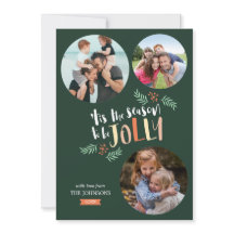 Jahreszeit zum Jolly 3-Foto Weihnachten