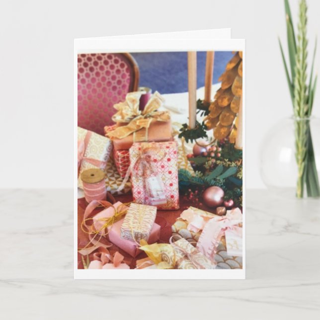 JAHRESZEIT ZUR ERINNERUNG **SIE** WEIHNACHTEN KARTE (Vorderseite)