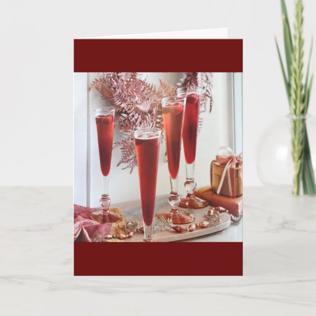 JAHRESZEIT ZUR ERINNERUNG **SIE** WEIHNACHTEN KARTE (Vorderseite)