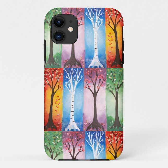 Jahreszeiten Case-Mate iPhone Hülle (Rückseite)