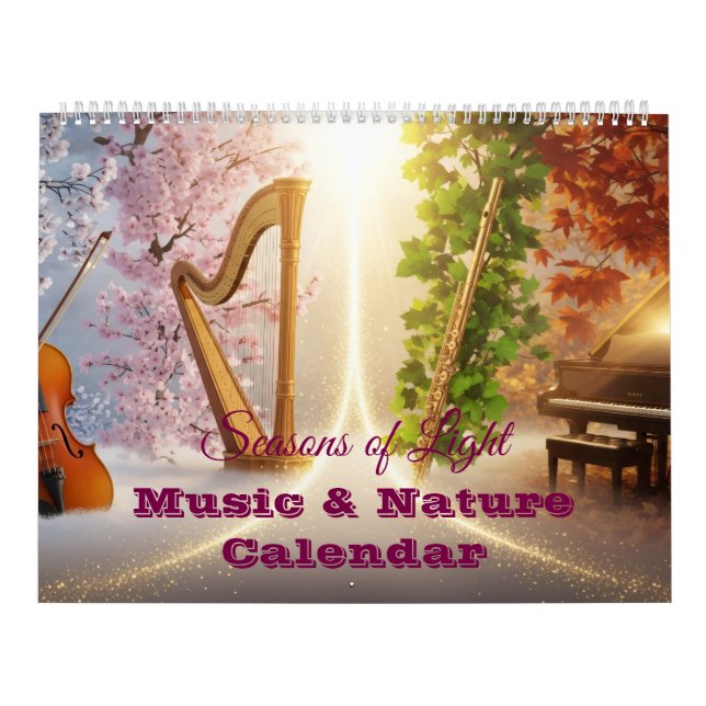 Jahreszeiten des Lichts – Musik & Natur Kalender (Titelbild)