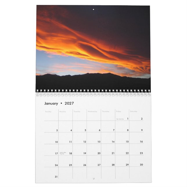 Jahreszeiten des Souls Kalender (Jan 2027)