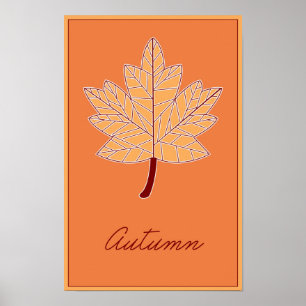 Jahreszeiten: Herbstposter Poster