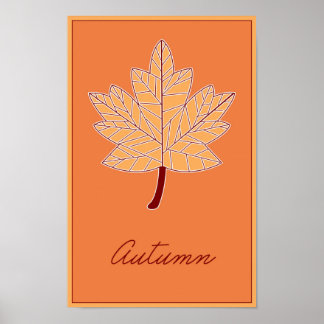 Jahreszeiten: Herbstposter Poster