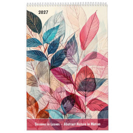 Jahreszeiten in Blättern – Abstrakte Natur in Bewe Kalender