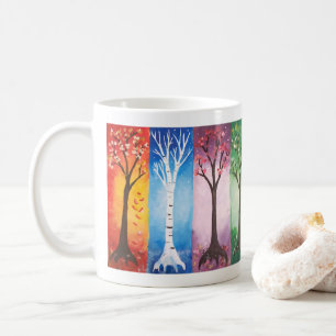 Jahreszeiten Kaffeetasse